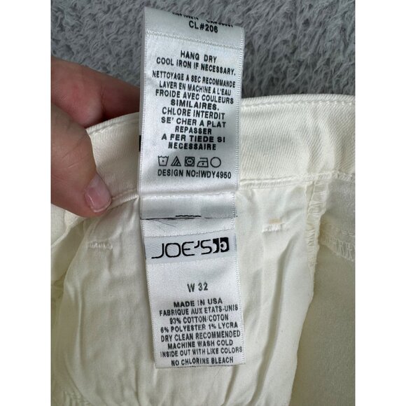Joes Womens White Denim Shorts NWT W32 93% Cotton 2" Inseam Classic Fit - Picture 8 of 14